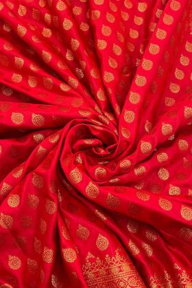 Red Pure Banarasi Silk Saree