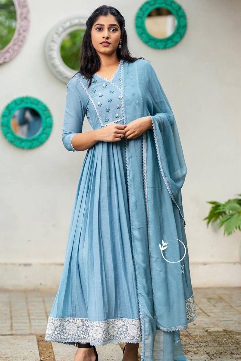 Baby Blue Anarkali Dress