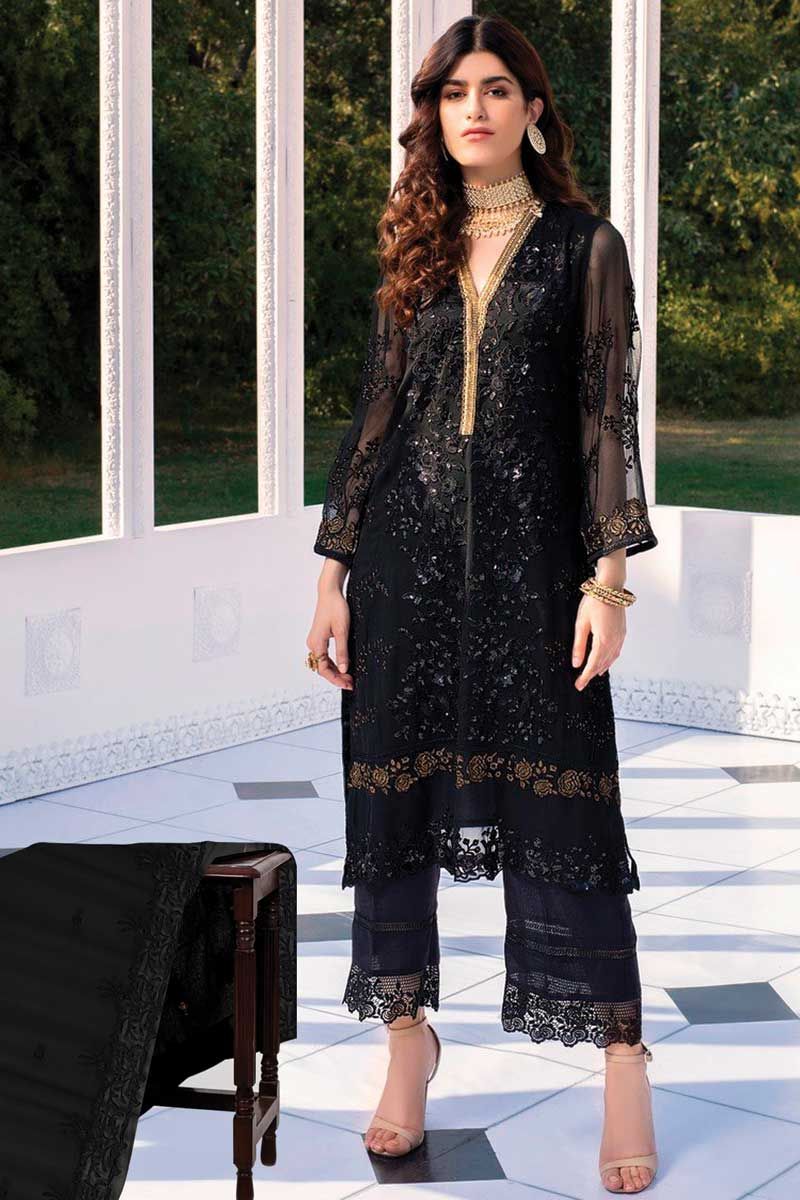 black pakistani suit