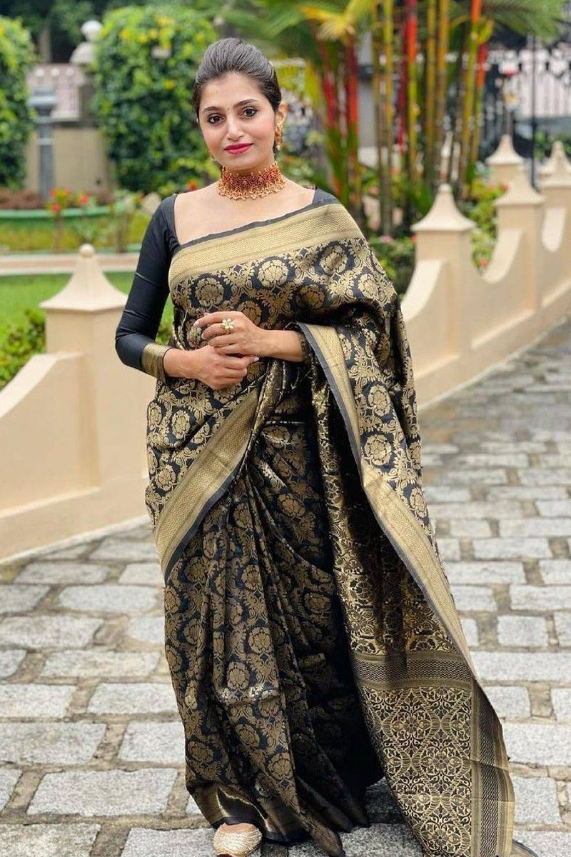 Buy Gold Organza Embroidered Mirror Scoop Work Saree With Blouse For Women  by Seema Gujral Online at Aza Fashions.