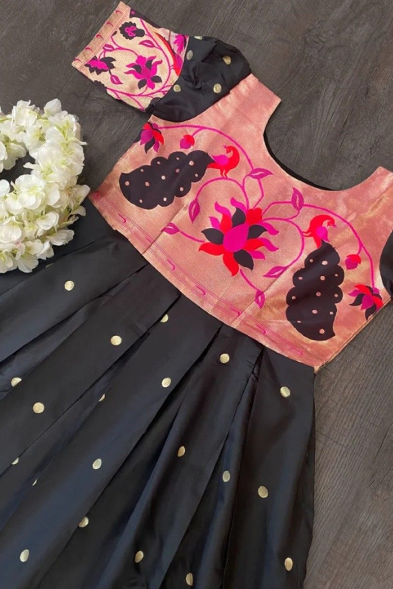 Paithani Lehenga sets | Anarkali dress pattern, Half saree designs, Lehenga