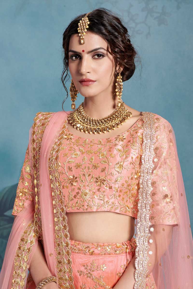 34 Impressive Jewellery Ideas to pair with your Pink Bridal Lehenga |  WeddingBazaar