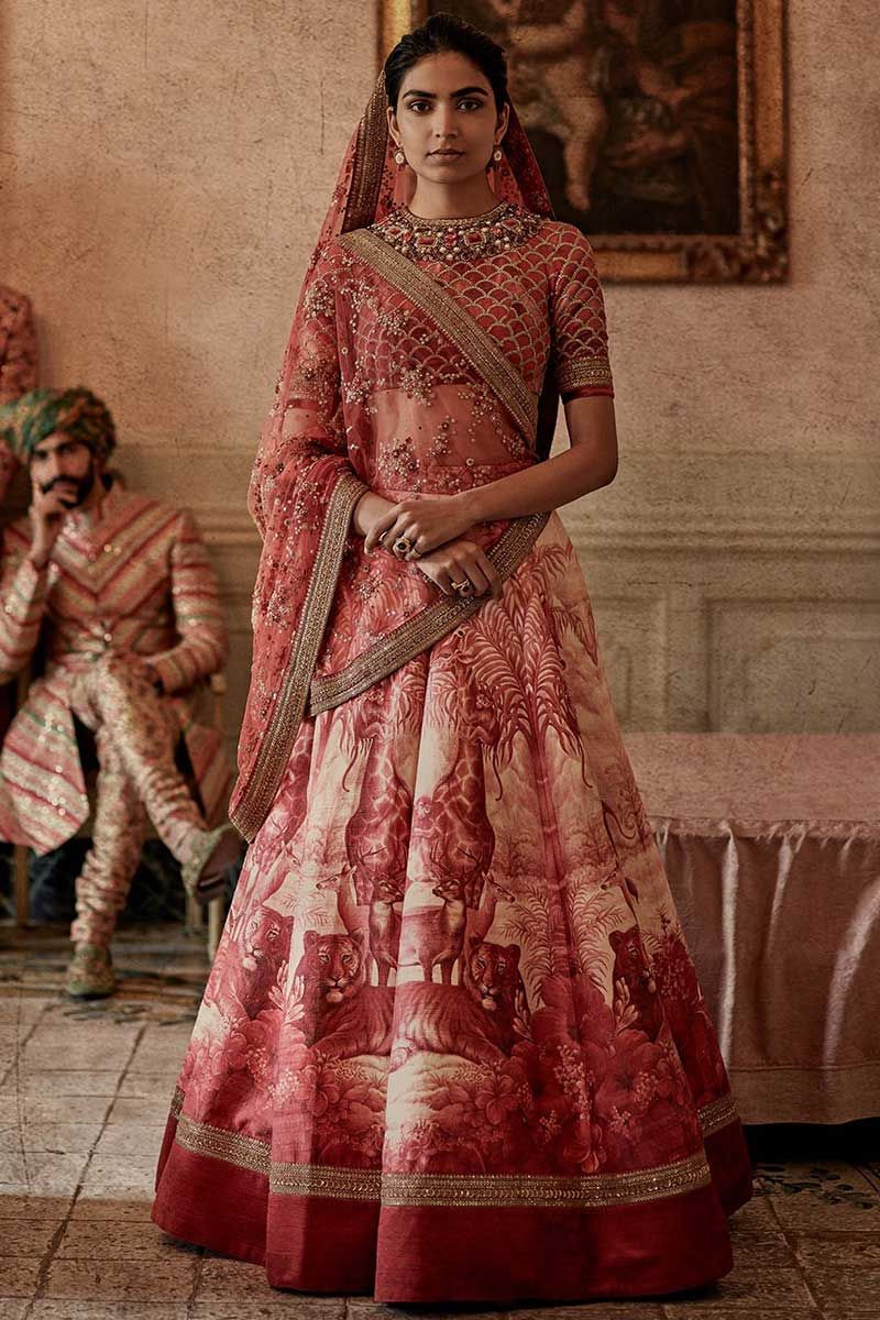 Chennai Silk Embroidered Bridal Semi-Stitched Pink Truly Traditional Lehenga  Choli with Dupatta For Women in Mumbai at best price by Aanya - Justdial