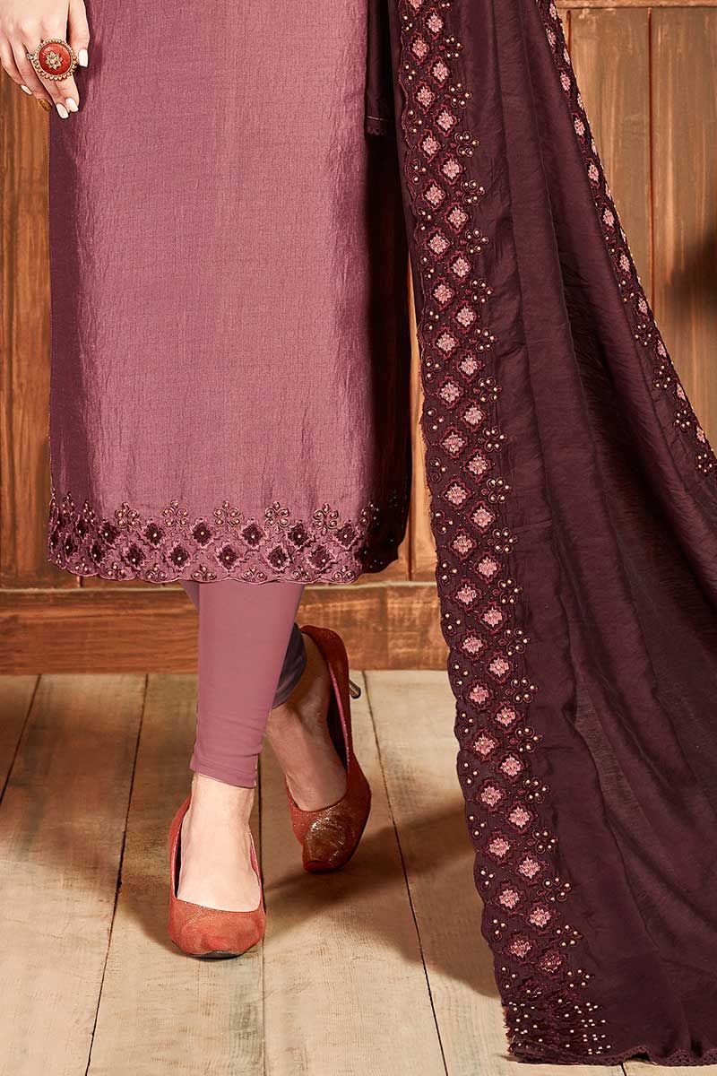 designer embroidered dress material in onion pink color fj11579 02