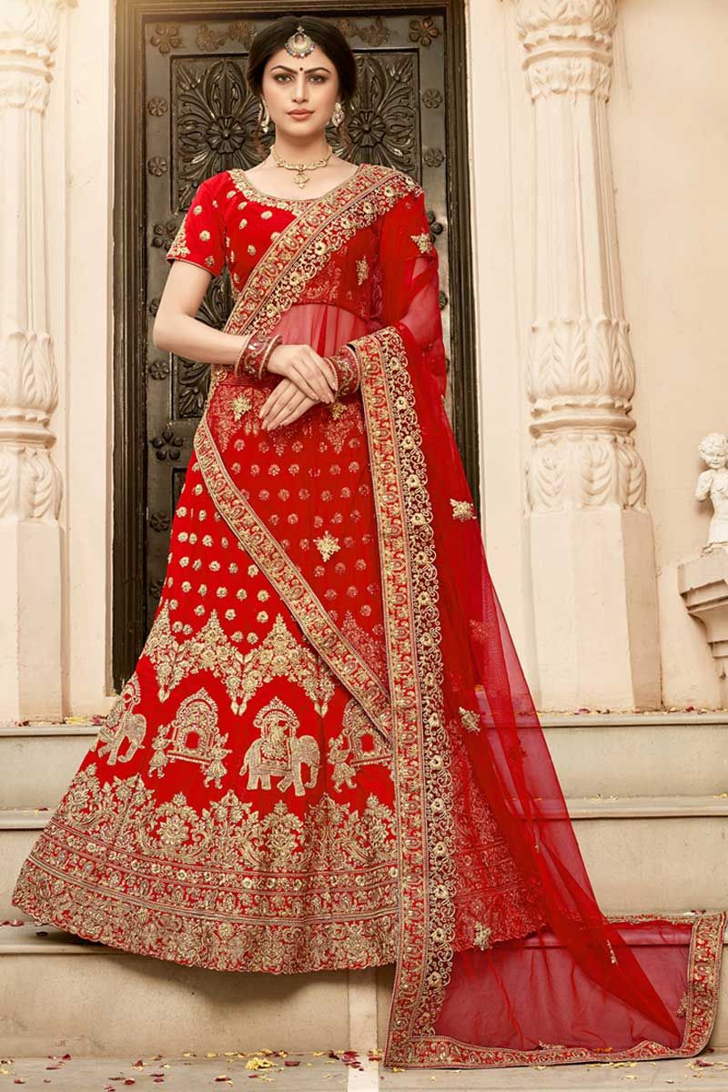 Zari Rajputi Heavy Red Bridal Poshak, Odhani: Thakurji Pure at Rs  35000/piece in Jaipur