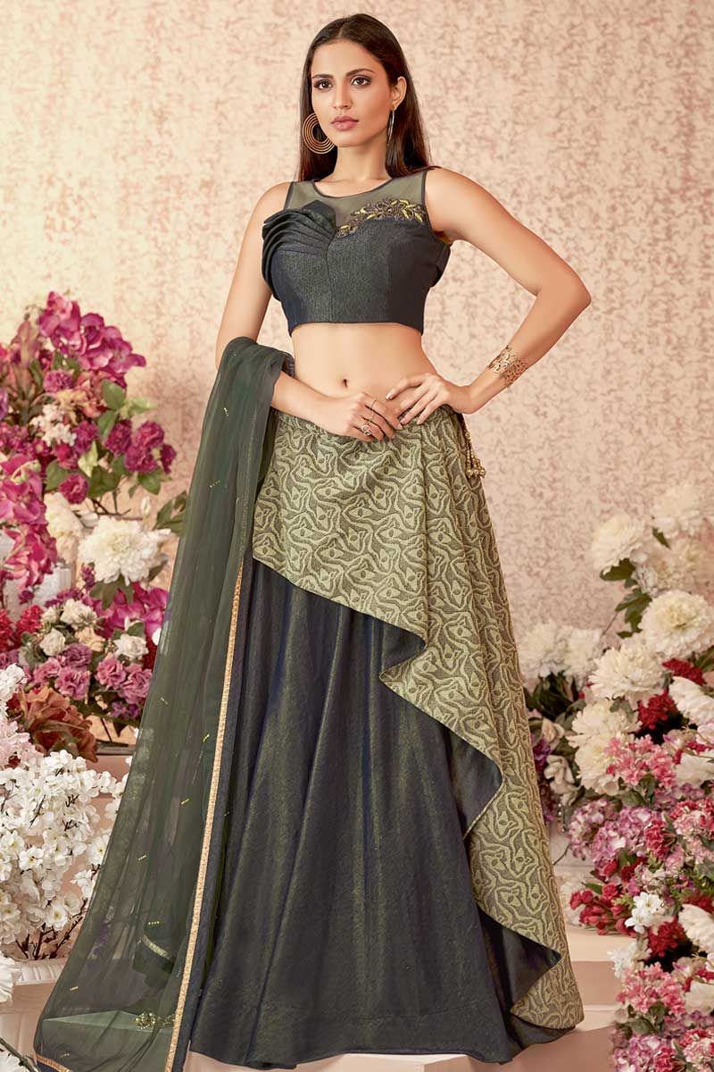 Party Wear Lehenga - Party Wear Lehenga Choli Design On Fabja