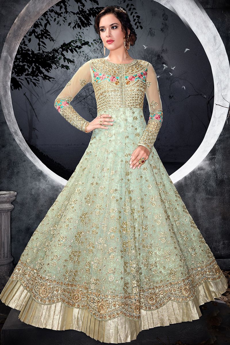 HEAVY BUTTERFLY NET GOWN WITH 3 MTR APPROX FULLY FLAIR – Prititrendz