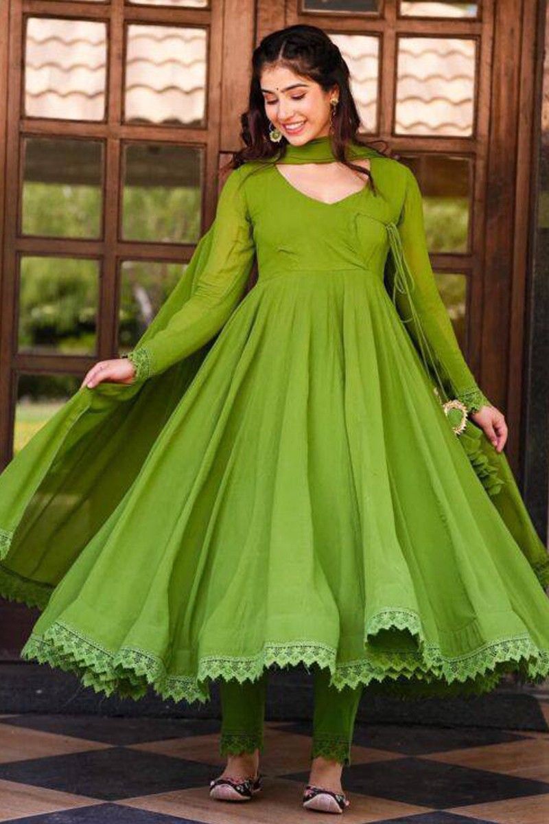 Grey Color Fancy Handwork Anarkali type Gown. at Rs.2300/Piece in surat  offer by Khushbu Fashion