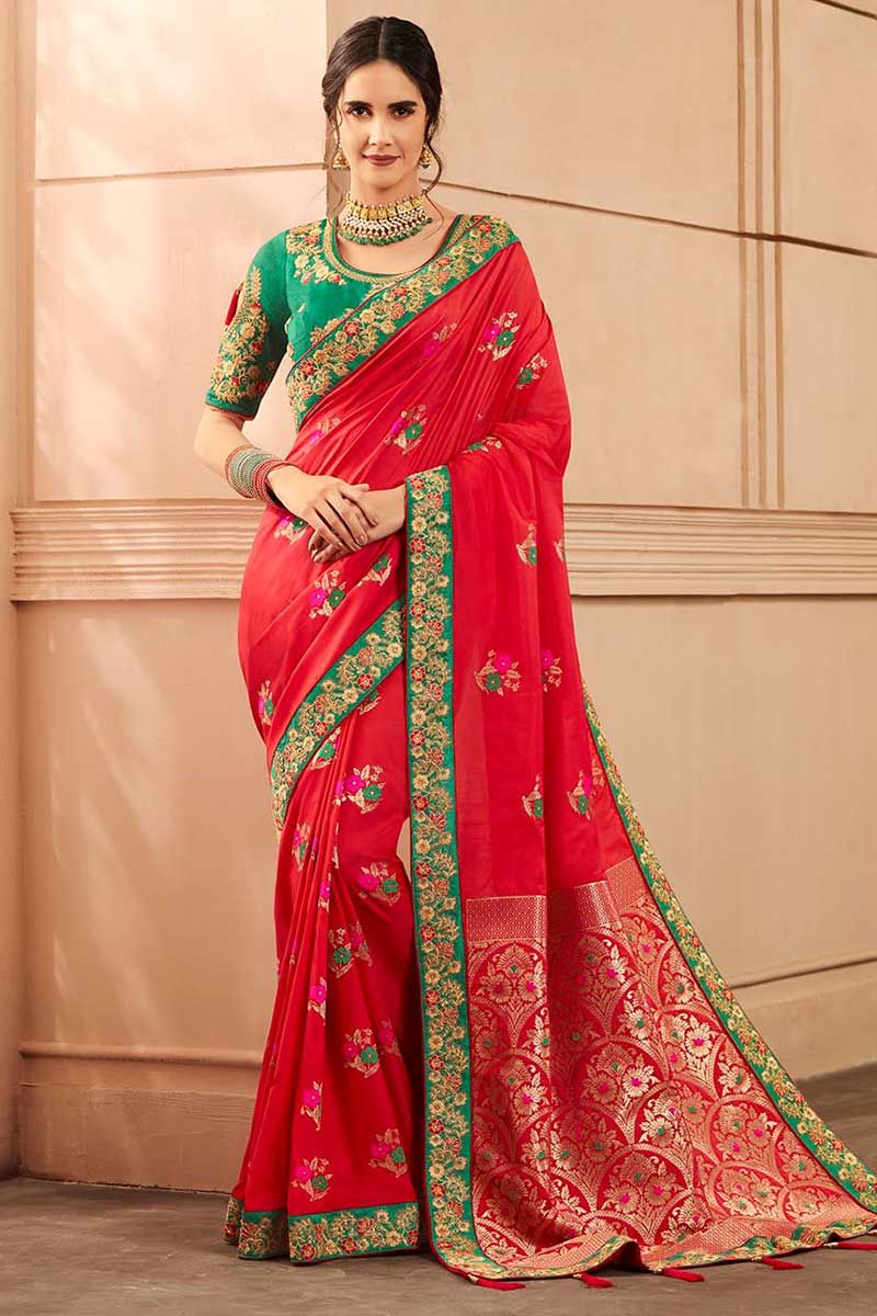 Buy Soft Banarasi Handloom Weaving Silk saree at Rs. 1299 online from Fab  Funda silk sarees : ad-3113-1
