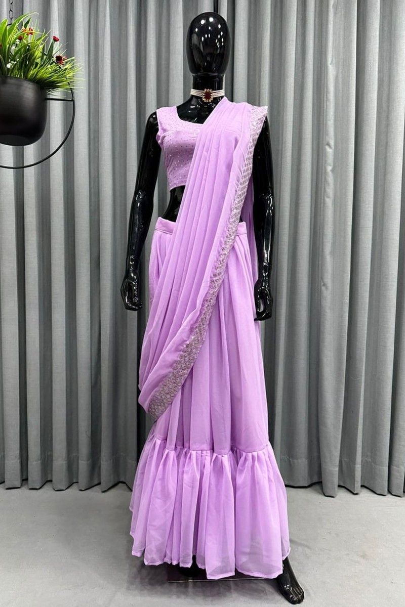 Multicoloured Dola Silk Lehenga Set With Attached Dupatta | Lehenga, Lehenga  choli, Silk lehenga