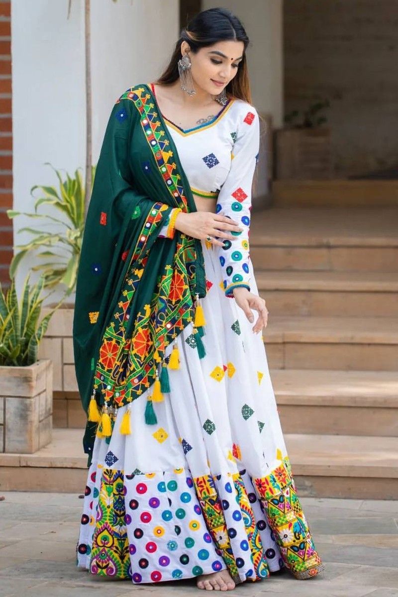 Buy Dhrishafashion Women's Georgette Semi Stitched Lehenga Choli In Light  Green Colour Wedding Lehenga CholiForWomenSF218146 at Amazon.in