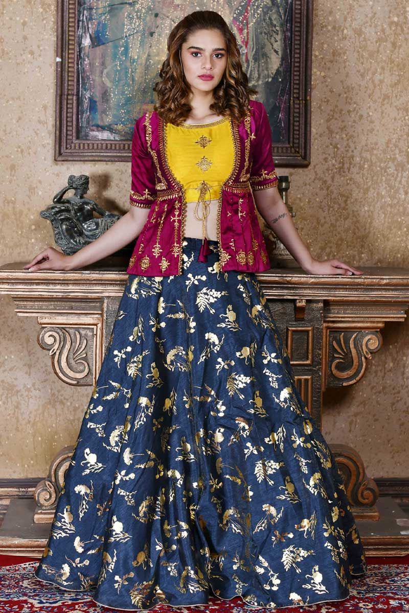 Party Wear Lehenga - Party Wear Lehenga Choli Design On Fabja