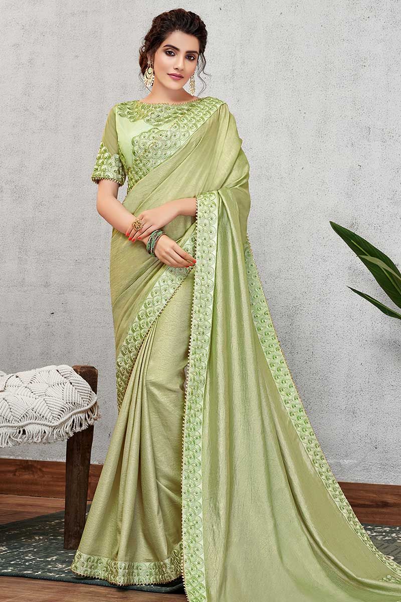 Pista Green Readymade Bride Designer Solid Plain Saree Blouse for Women  Wear Poly Silk Sari Choli Indian Wedding Wear Fabric Craft Tunic Top - Etsy