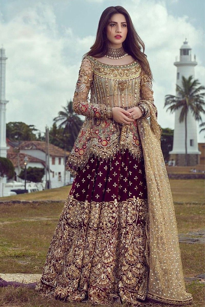 Sharara party wear eid special suit | Indian fashion dresses, Pakistani  wedding outfits, Designer party wear dresses