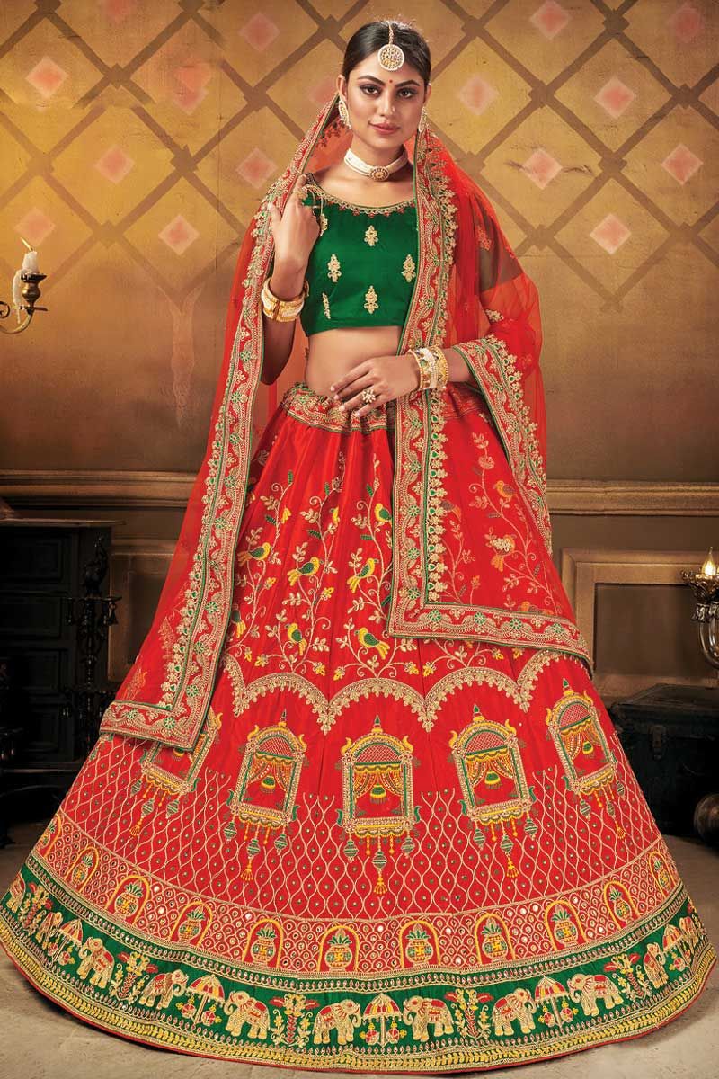 Beautiful Wedding Wear Lehenga at Rs 5780 | शादी का लहंगा in Surat | ID:  10670753073