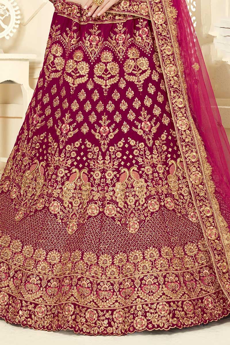30+ Rani Pink Lehengas for Brides | Latest bridal lehenga designs, Latest bridal  lehenga, Bridal outfits