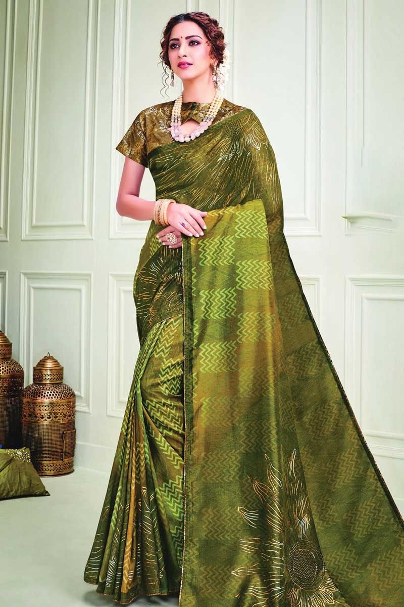 Sarees for Women Banarasi Art Silk Woven Saree l Indian Ethnic Wedding Gift  Sari with Unstitched Blouse Beige : Clothing, Shoes & Jewelry - Amazon.com