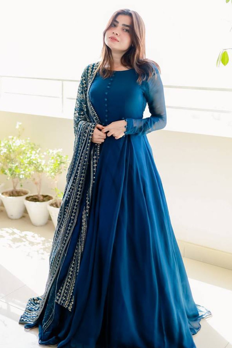 Anarkali full outlet sleeves dress