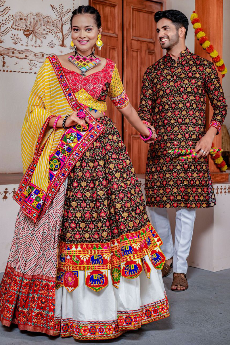 Fashionable Peach Lehenga Choli And Kurta Payjama for couple | Lehenga choli  online, Indian lehenga, Lehenga designs