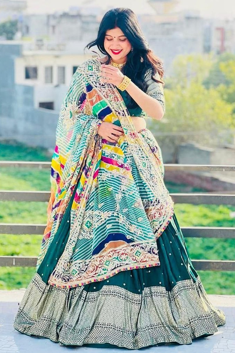Kafoori ivory Banarasi cotton silk lehenga with peplum blouse and tiss –  Sohni